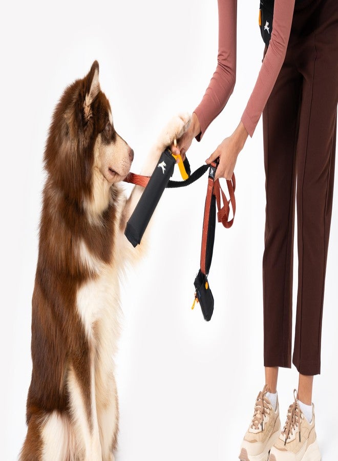OllyDog لعبة سحب الكلاب OllyDog | لعبة سحب متينة للكلاب | معاد تدويرها | وسادة متينة مضادة لعضة الكلاب | مقبض | لعبة سحب تفاعلية | للتدريب على جلب الأشياء (Raven) - Image 2