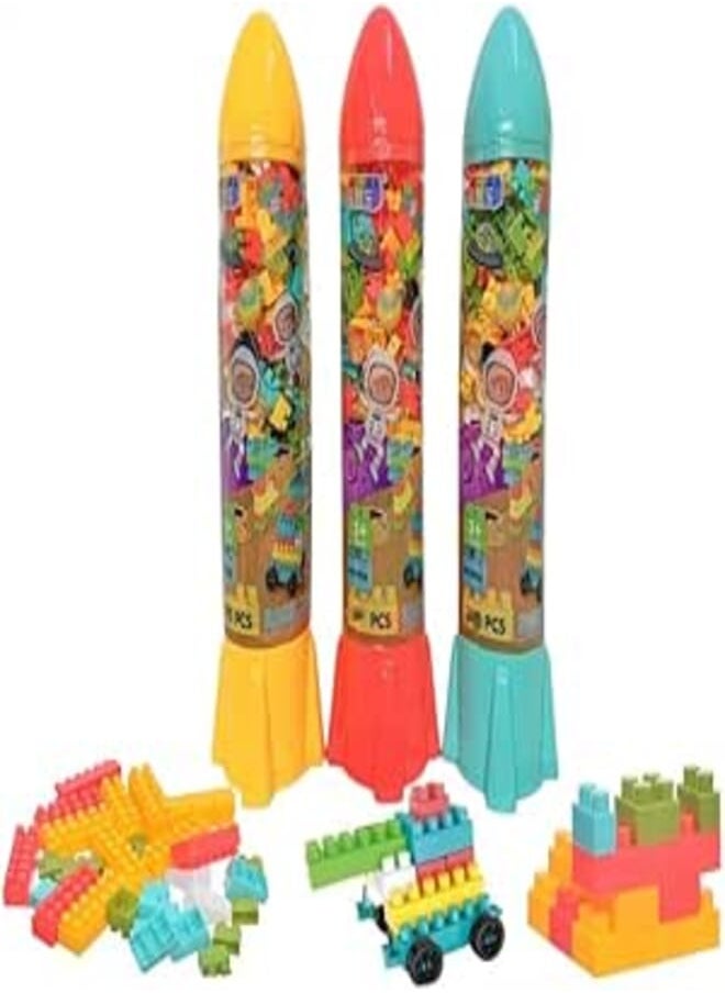 Space Rocket Blocks for Boys and Girls (Large) 