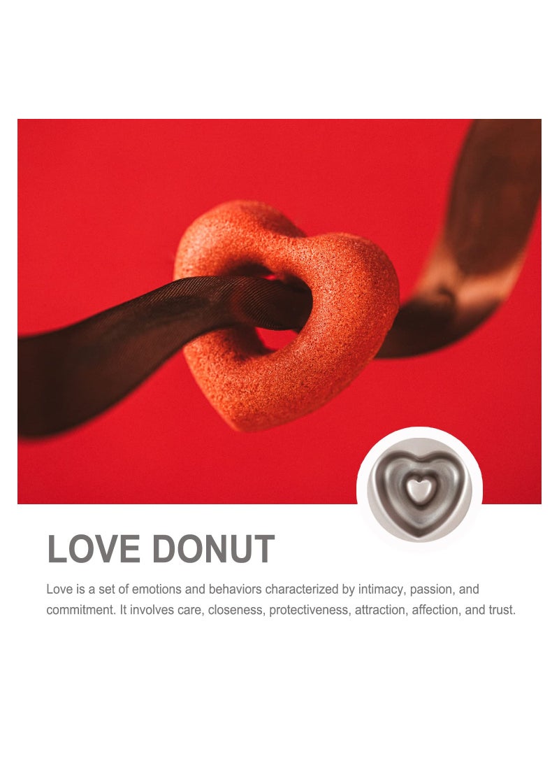 chefmade Donut Mold Cake Pan 6 Cavity Non-Stick Heart Shaped Doughnut Bakeware - Image 4