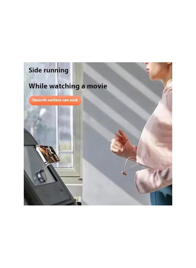 S-TOP Round Magnetic Phone Mount, 360-Degree Adjustable Stand with Suction Cup Base, for Car Dashboard and Home Desk - Image 4