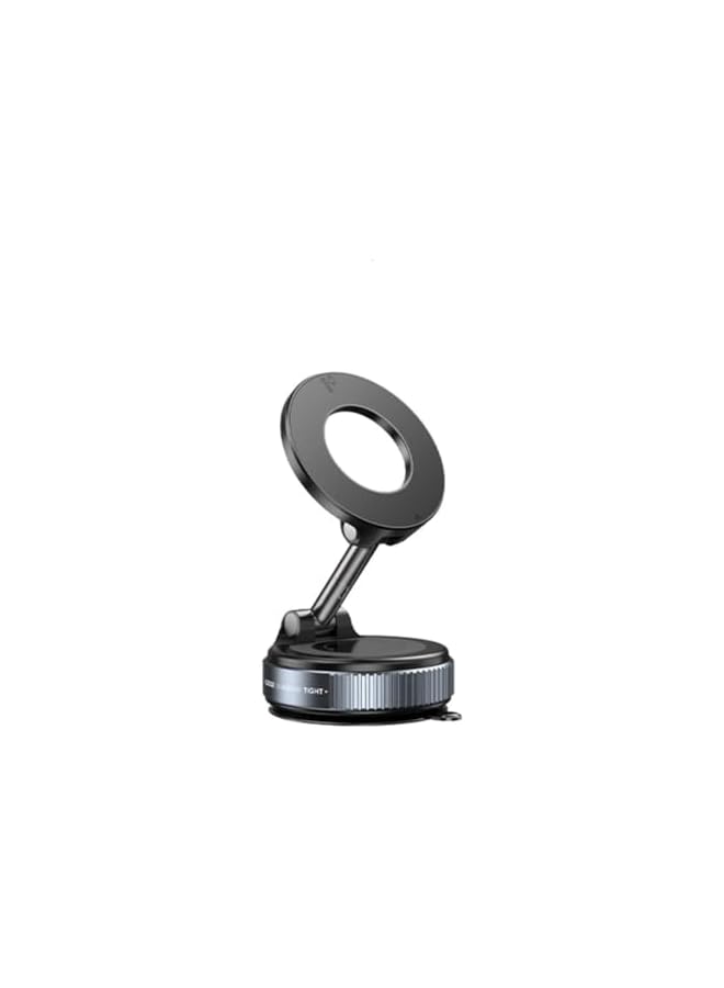 S-TOP Round Magnetic Phone Mount, 360-Degree Adjustable Stand with Suction Cup Base, for Car Dashboard and Home Desk - Image 2