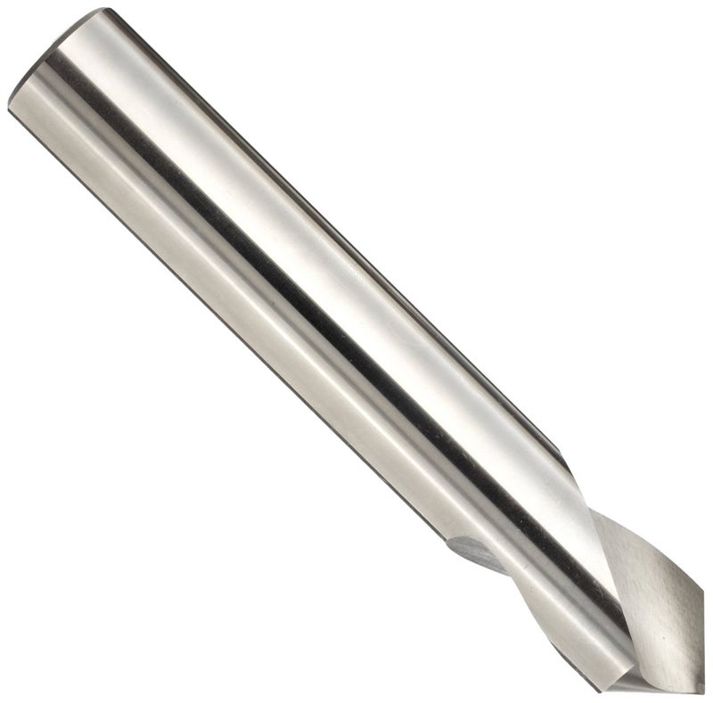 YG -1 - 0241L High Speed Steel NC Spotting Drill Bit, Uncoated (Bright), Straight Shank, Slow Spiral, 90 Degree, 3/8" Diameter x 3-1/2" Length (Pack of 1) - Image 1