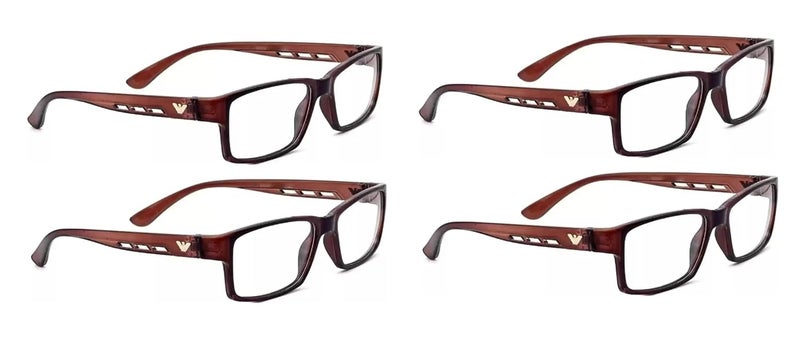 CRIBA Combo Pack of 4 Multicolor Reading Glass+1.00+1.25+1.50+1.75 +2.00+2.25 +2.50+2.75+3.00 Single Vision Power Eyeglass - Image 1