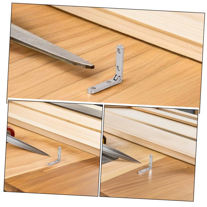 Zinc Alloy 90 Degree Right Angle Hinges 30x30x6mm For Wooden Jewelry Box DIY Crafts - Image 4