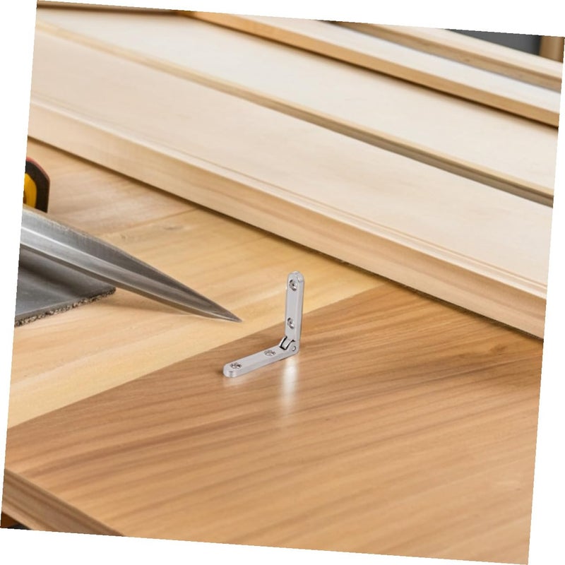 Zinc Alloy 90 Degree Right Angle Hinges 30x30x6mm For Wooden Jewelry Box DIY Crafts - Image 5