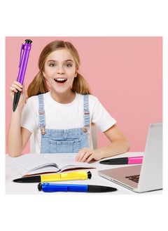 KASTWAVE Giant Pens, Extra Large Ballpoint Pens Black Ink Fat Pens, Retractable Big Pens Jumbo Pens for Warehouse School Office Gag Gifts, 5 Pcs  - Image 2
