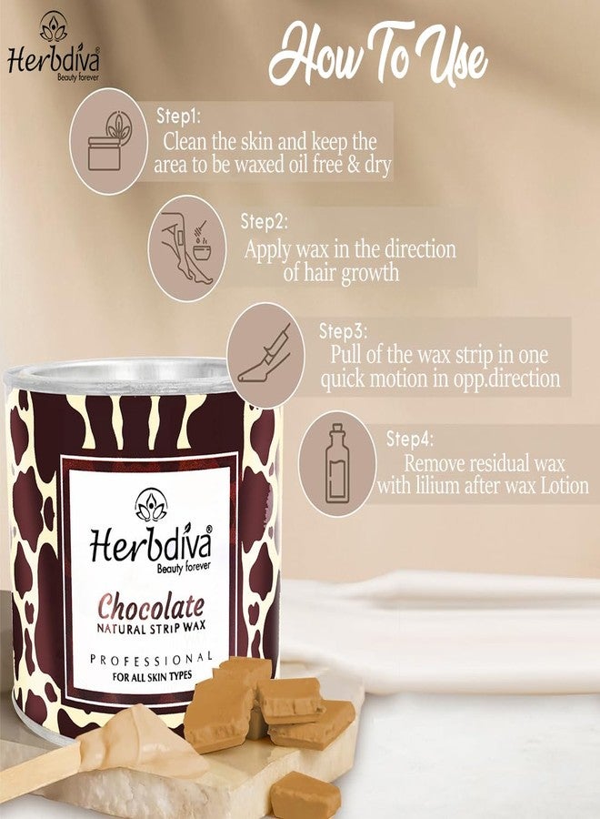 هيربيفا شمع هيربديفا لإزالة الشعر بنكهة الشوكولاتة 600 غرام - Image 4