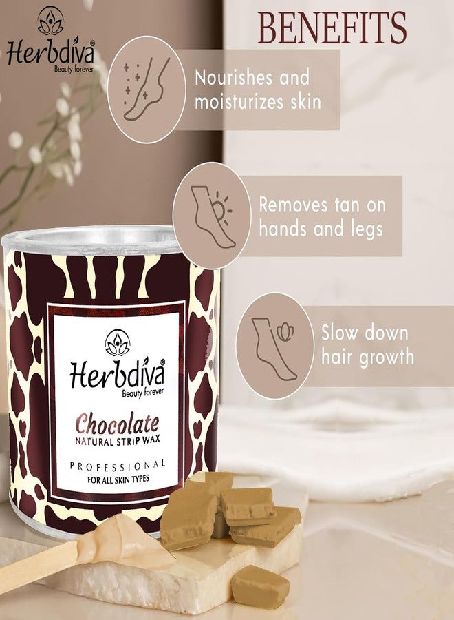 هيربيفا شمع هيربديفا لإزالة الشعر بنكهة الشوكولاتة 600 غرام - Image 3