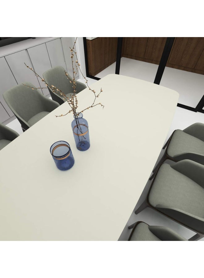 Sharpdo Ivory White Wallpaper White Peel and Stick Wallpaper Marble Counter Top Stick on Wallpaper Backsplash Self Adhesive Wallpaper (3m×60cm) - Image 2