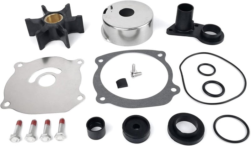 WINGOGO 5001594 Water Pump Impeller Repair Kit for OMC Johnson Evinrude V4 V6 V8 85 90 105 115 120 130 140 150 175 185 200 225 235 250 275 300 HP Boat Motor Parts Replacement Sierra 18-3392 434421 - Image 1
