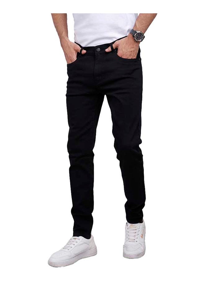 Coup - Coup Slim Fit Denim Pants For Men Color Black - Image 1