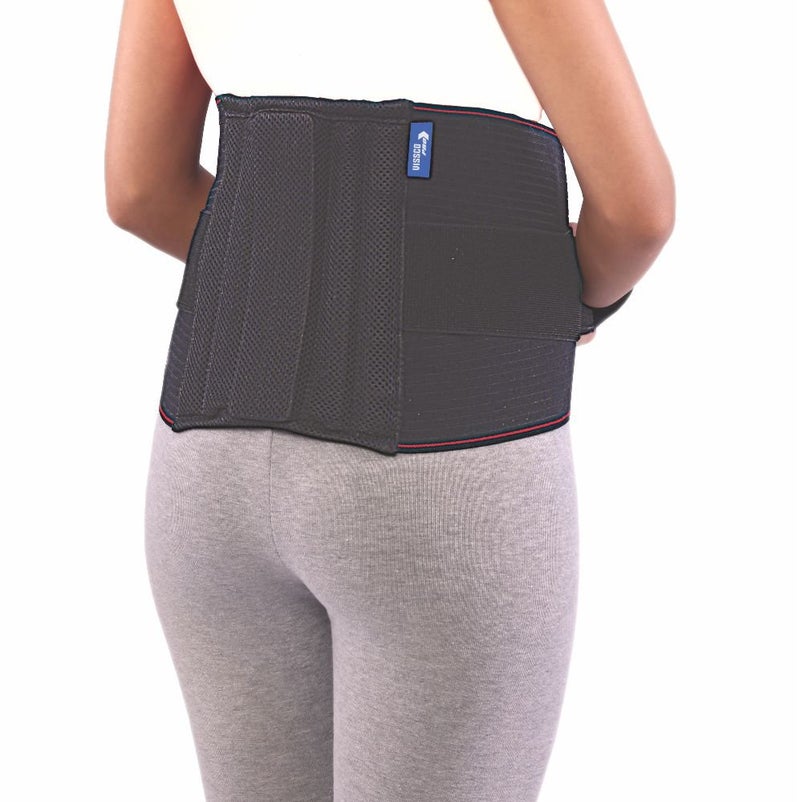 Vissco Lumboset Belt (Mild Support), Back Support with Double Strapping DesignSupports & Relieves the Lumbar Spine, Pain Solution for Back and Abdomen - Large (Black) - Image 2