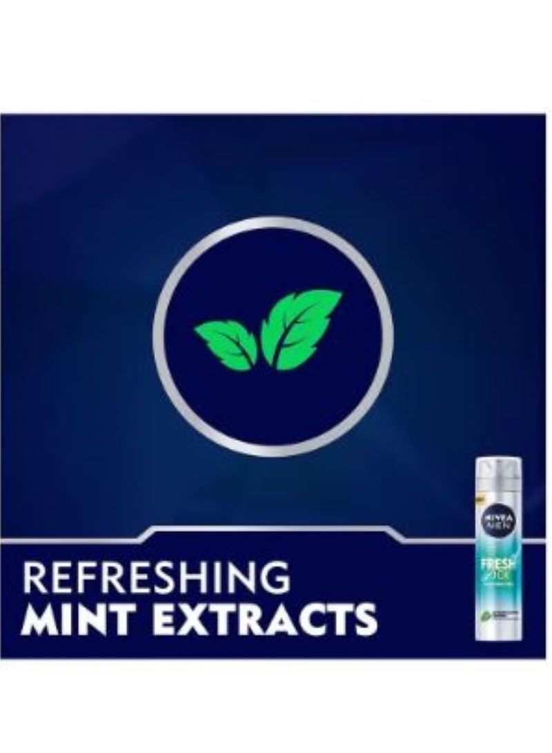 Nivea Shaving Gel Fresh Kick Mint & Aloe Vera 200 ml - Image 2