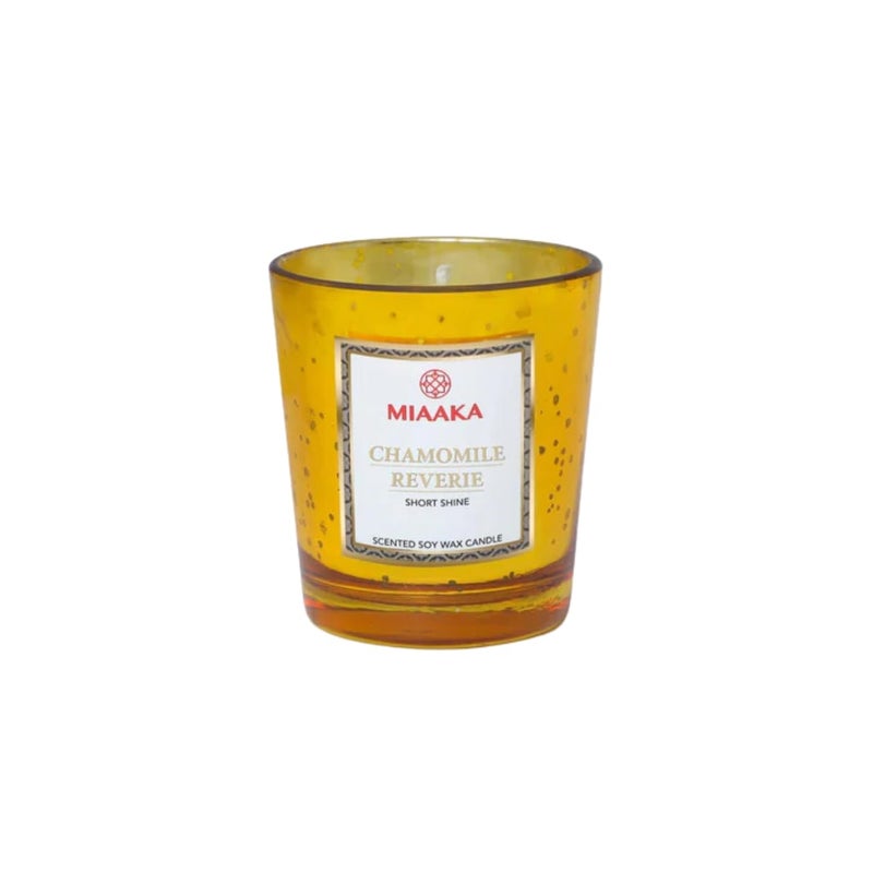 MIAAKA MIAAKA Short Shine Jar Hand Poured Scented Candle Chamomile Reverie Fragrance 140gm - Image 4