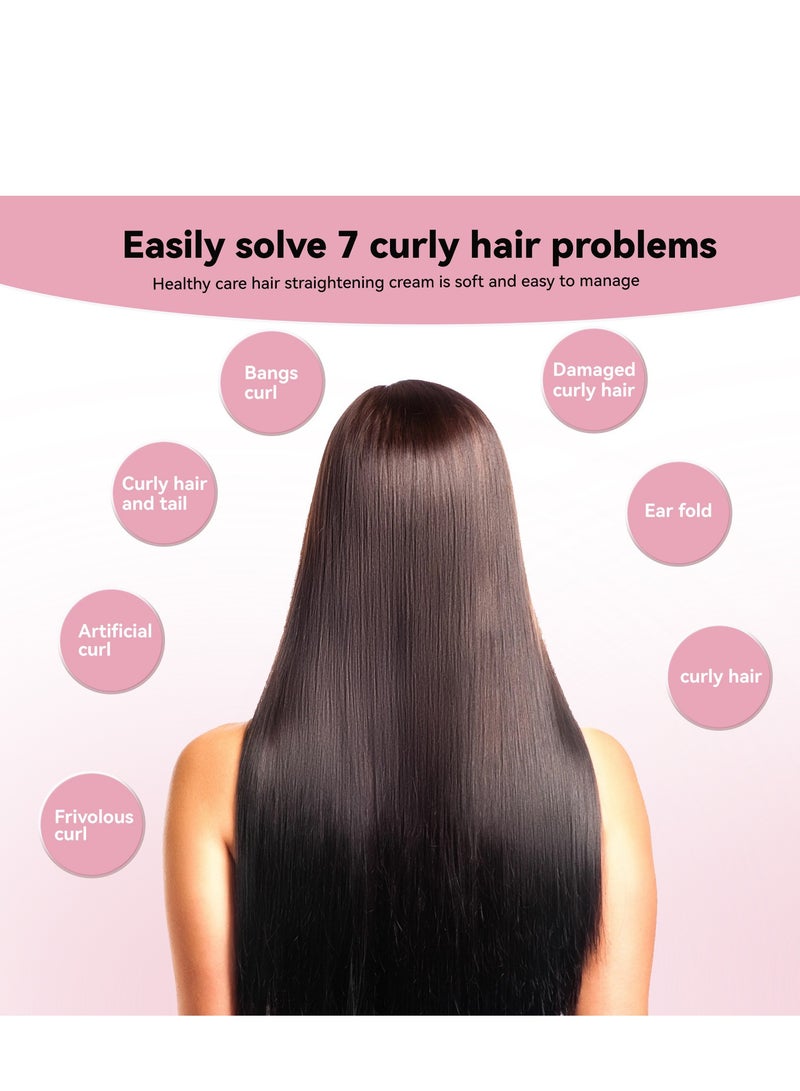 EELHOE 3-Second Hair Straightening Cream, Instant Straight Hair Cream, Keratin Straight Hair Cream, Hair Straightening Treatment for Curly Hair, for All Hair Type 150ml - Image 3
