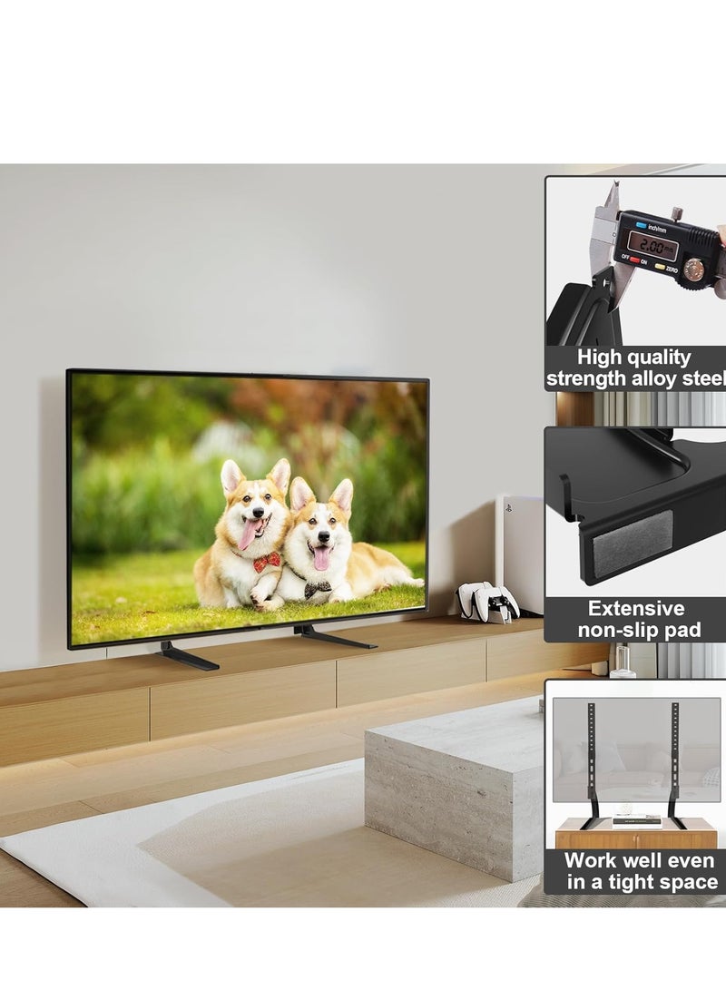 ELTRAZONE "Universal Table Top TV Stand Mount – Height Adjustable Base for 27" to 65" LCD/LED TVs" - Image 5