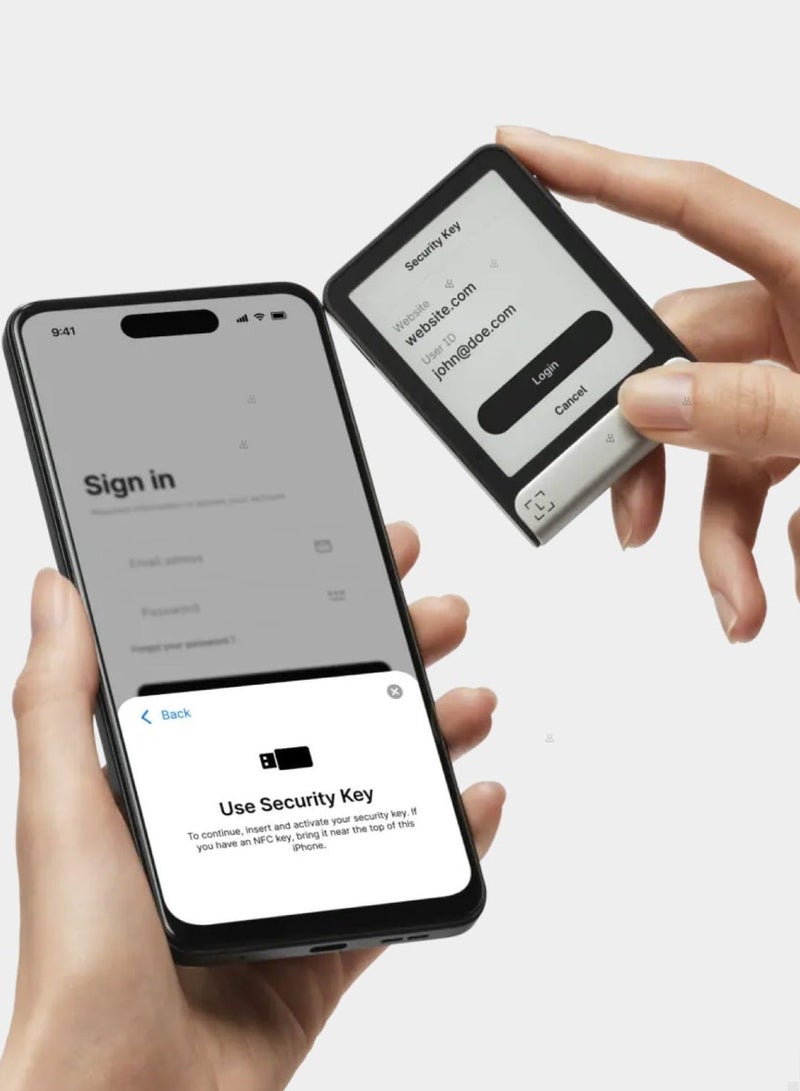 ليدجر محفظة ليدجر فليكس (Ledger Flex) المادية للعملات المشفرة (جرافيت) + مفتاح استرداد ليدجر وباقة CryptoKIT المميزة  | شاشة حبر إلكتروني (E-Ink) تعمل باللمس، مستوى أمان CC EAL6+، بلوتوث، منفذ USB-C، متوافقة مع أنظمة iOS/Android/Windows/MAC - Image 5
