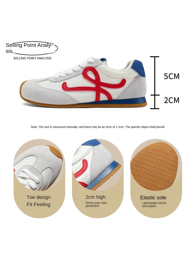 SAFIYA Saturday's 2025 New Spring/autumn German Training Shoes For Women, Versatile Retro Casual Sneakers, Soft-sole White Shoes For Women - Image 3