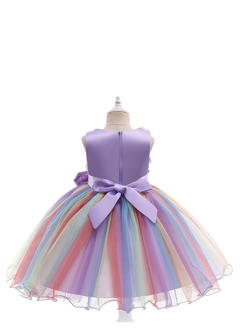 Loquat Bow-tied children's Princess gauze dress  - Image 2
