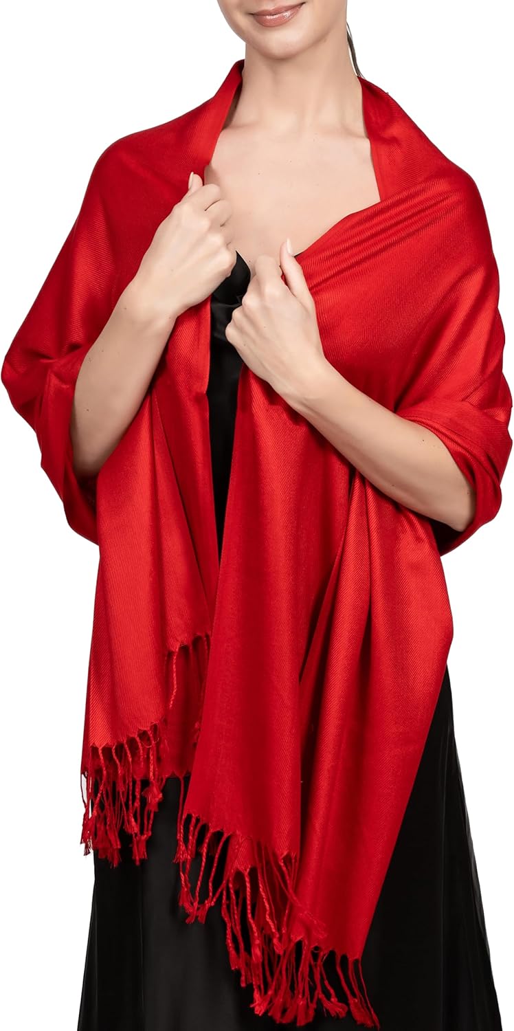 Achillea Soft Silky Pashmina Scarf for Women – Shawl Wrap for Evening Dresses, Bridesmaids, Weddings & Everyday Wear - Image 5