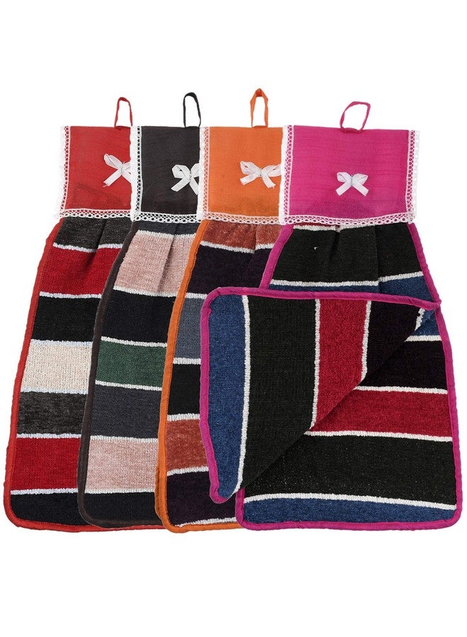Kuber Industries Kuber Industries Cotton Washbasin Napkin Towel|Cotton Soft Hand Towels|Super Absorbent & Quick Dry|Size 40 x 24 CM|Pack of 4 (Multi) - CTKTC45591  - Image 1