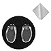 BEHLINE Eyeglass Nose Pads Replacement for Frameless Glasses Eye Glasses and Eyewear FramesSoft Silicone Plug in Eye Glasses Parts Push in Nose PieceClear Repair Kit - Image 1