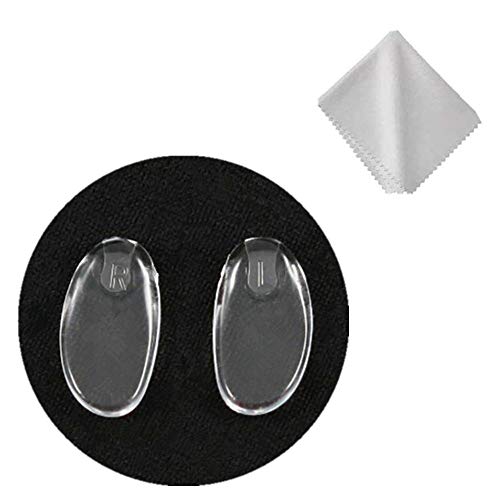 BEHLINE Eyeglass Nose Pads Replacement for Frameless Glasses Eye Glasses and Eyewear FramesSoft Silicone Plug in Eye Glasses Parts Push in Nose PieceClear Repair Kit - Image 2