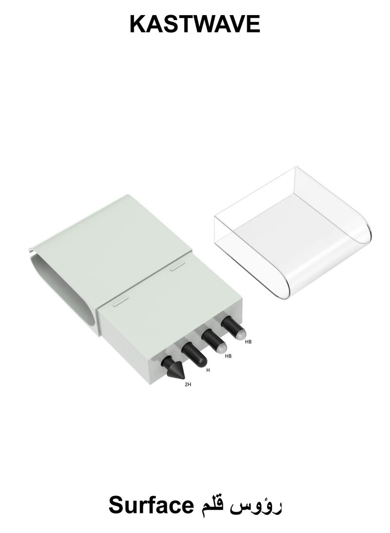 KASTWAVE Pen Tips for Surface Pen Set, 2H H HB B Tips Kit Refill Replacement for Microsoft Surface Pro 9 8 7 6 5 4 Series/Surface Book 1 2 / New Surface Pro/Surface Go/Surface Laptop Touch Stylus Pen - Image 1