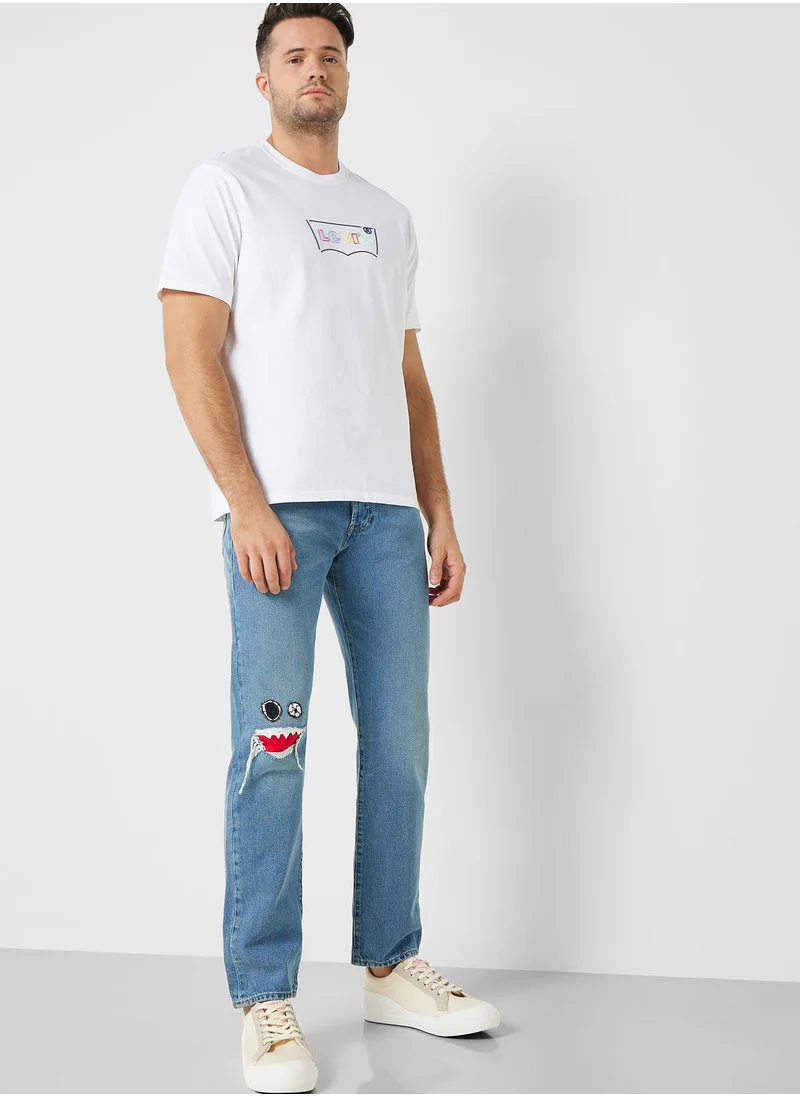 Levi's Light Wash Straight Fit Jeans