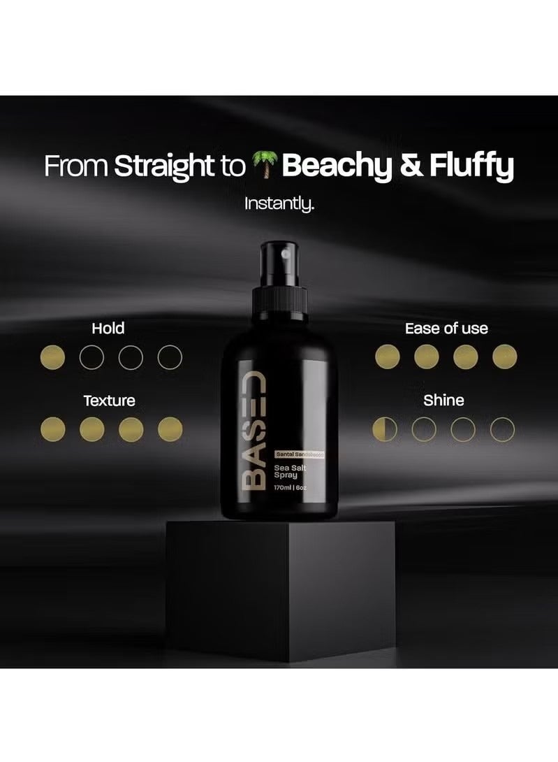 Based Bodyworks Sea Salt Spray, Natural Finish Sea Salt Spray for Hair, Gives Volume and Texture, Enriched with Seaweed and Vitamin B5, Lightweight and Non-Greasy, Paraben Free - Image 2