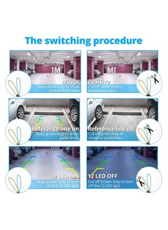 MR.SMART Car Backup Camera , Rear View Camera Ultra HD 12 LED Night Vision,Parking Lines On/Off Waterproof Reverse Camera  - Image 5