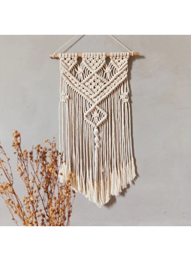 انتيكيانو هذه القطعة المذهلة مصنوعة بعناية من حبال قطنية عالية الجودة، وتتميز بنمط هندسي فريد يضفي لمسة من السحر البوهيمي على أي غرفة. - Image 2