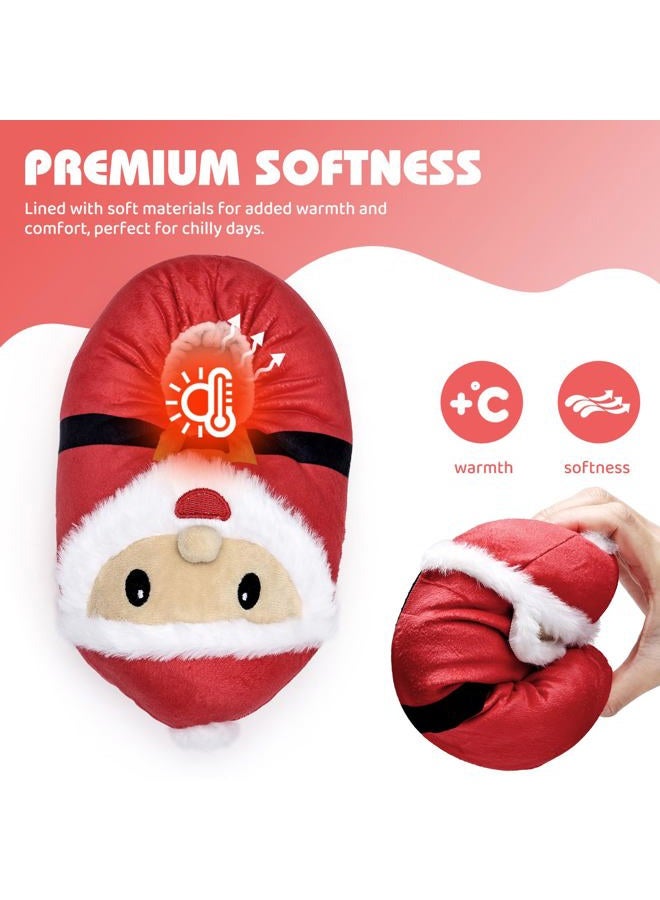 IceUnicorn Toddler Slippers Kids Cute Funny Animal House Shoes Girls Boys Christmas Fluffy Bedroom Indoor Slipper, Cat, Bunny, Unicorn, Axolotl, Fox, Santa Claus, 2.5-3.5 Big Kid - Image 4