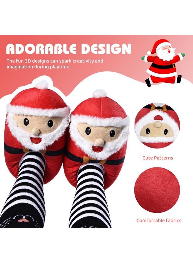 IceUnicorn Toddler Slippers Kids Cute Funny Animal House Shoes Girls Boys Christmas Fluffy Bedroom Indoor Slipper, Cat, Bunny, Unicorn, Axolotl, Fox, Santa Claus, 2.5-3.5 Big Kid - Image 3