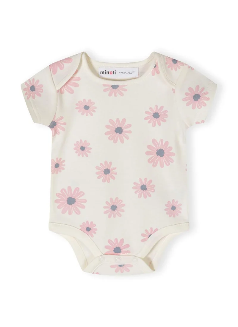 MINOTI 2-Pack Short Sleeve Baby Bodysuits with Snap Closures