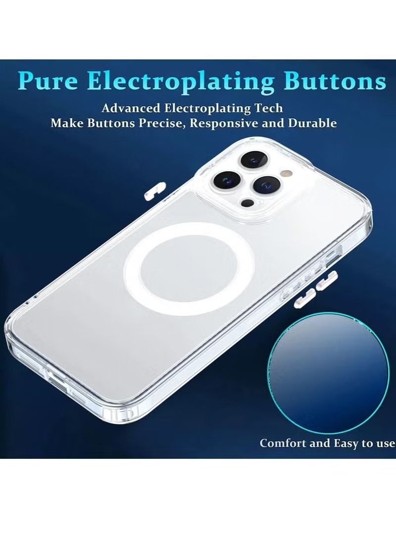 Zaboon Magnetic Magsafe Transparent Soft TPU Case Cover For Apple iPhone 14 Pro Clear - Image 3