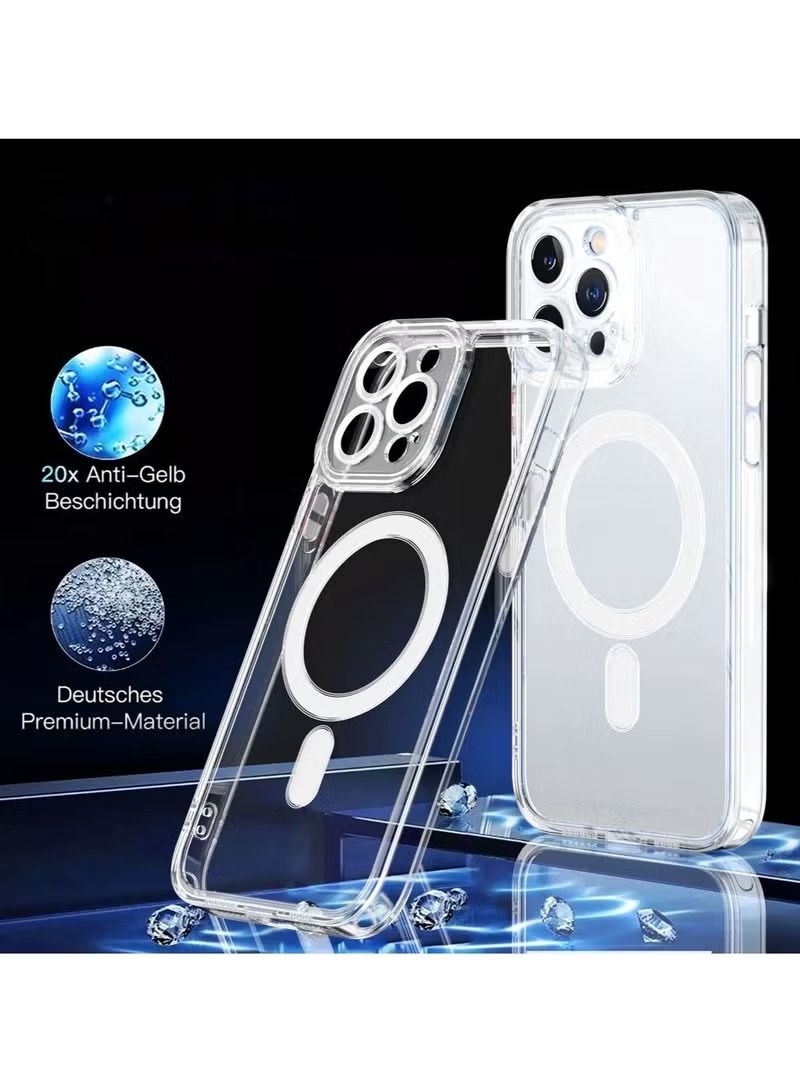 Zaboon Magnetic Magsafe Transparent Soft TPU Case Cover For Apple iPhone 14 Pro Clear - Image 2