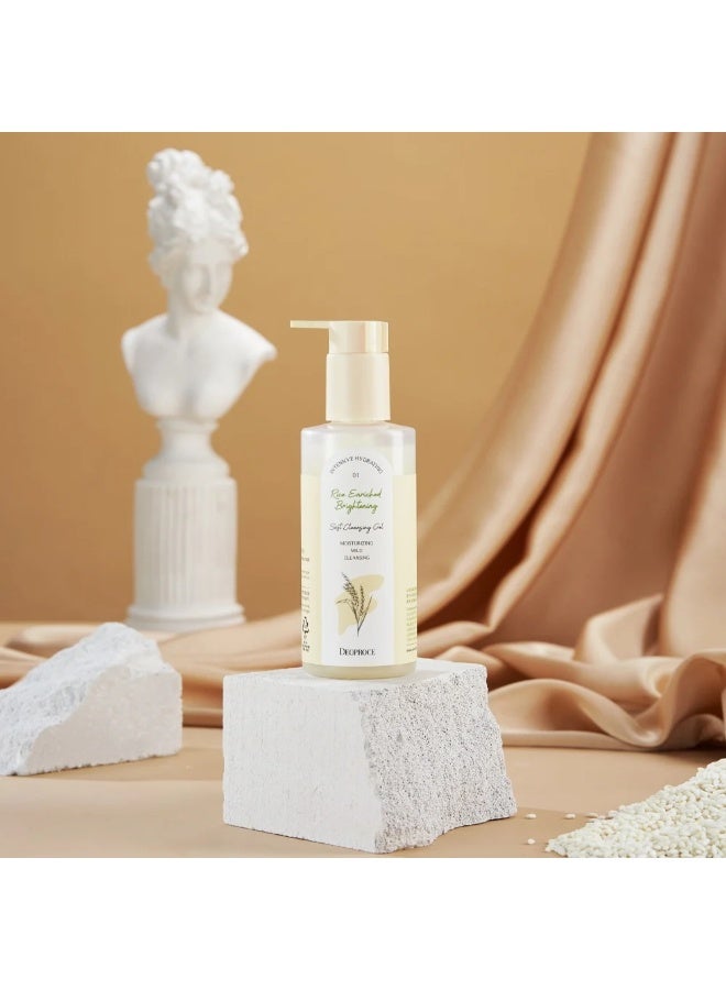 DEOPROCE Soft cleaning foam rich rice for radiance and moisturizing 200 ml - Image 5