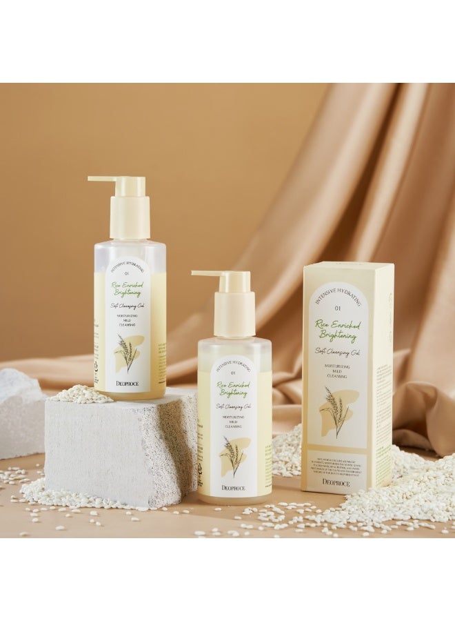 DEOPROCE Soft cleaning foam rich rice for radiance and moisturizing 200 ml - Image 4