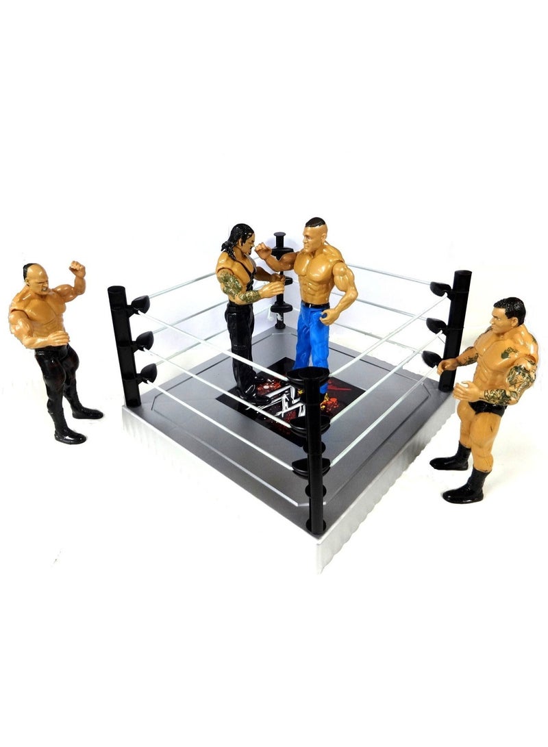 Flexforce WWE GR Flexforce Wrestlers with 4-Piece of Random Characters And A Ring - Image 3