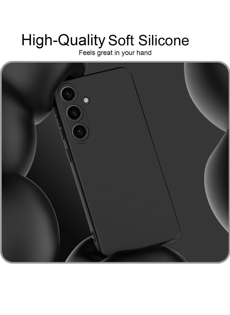Raxoom Slim Liquid Silicone Case for Samsung Galaxy S24 Plus,with Scratch-Resistant Microfiber Lining Shockproof Soft Silicone Protective Case for Samsung S24 Plus (Black) - Image 3