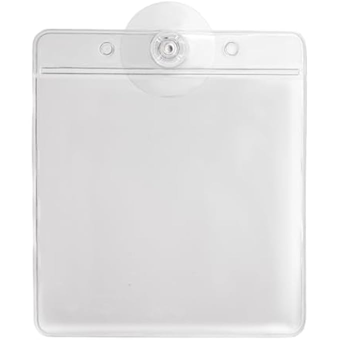 rayihni UNIVERSAL TICKET LICENSE PERMIT BADGE HOLDER REUSABLE HOLDER TRANSFERABLE NO GLUE AND THEREFORE NO RESIDUE FITS MANY INCLUDING NHS PARKING PERMIT - Image 1