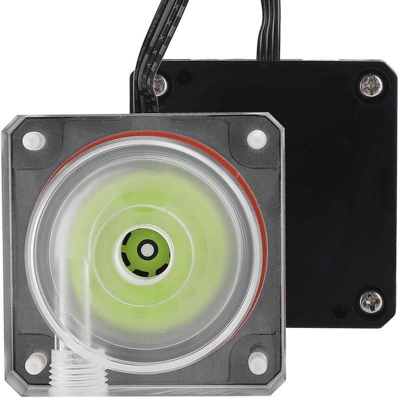 woobles PWM Speed Control PMMA Pump, Water Cooler Pump 4cm Thickness Pump, PWM Pump, for Cooling Down for Cooler System- - Image 3