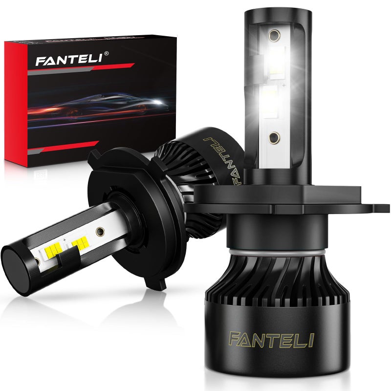 FANTELI 2x ð–§ðŸ¦/ðŸ«ðŸ¢ðŸ¢ðŸ¥ Bulbs, 40000LM 900% Brighter 1:1 Size, No Adapter Required, 6500K Cool White IP68 Waterproof Off-Road Lights, Pack of 2 - Image 1