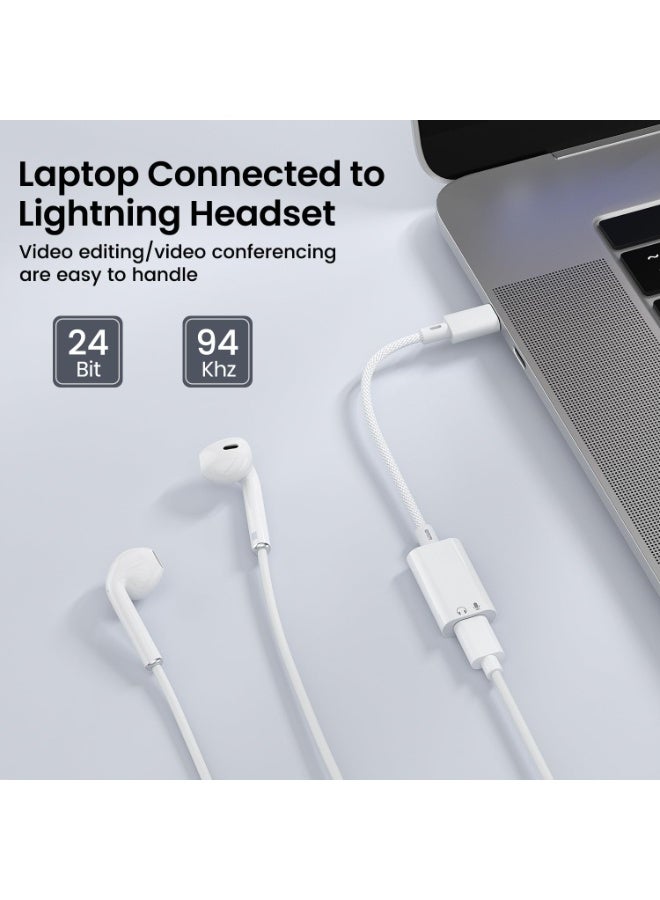 ChicVibe USB C/Type C to Lightning Audio Adapter, USB C/Type C Male to Female Lightning Earbuds Audio Adapter Compatible with iPhone 16 Pro Max/16/16e/15/15 Pro, iPad Pro, iPad Air 6/5, MacBook, Galaxy S25/S24 (Does Not support Charging And Data Transfer) - Image 5