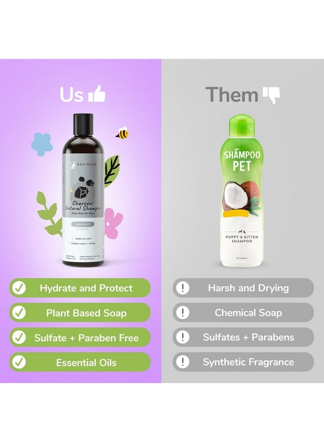 kin+kind Dog Shampoo for Dry, Itchy Skin and Coat Relief - Safe, Natural Formula with Olive Oil, Coconut Oil, Cedarwood - Made in The USA - Dog Grooming, Puppy Supplies, and Dog Accessories(12 fl oz) - Image 2