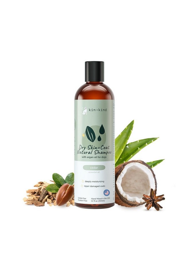 kin+kind Dog Shampoo for Dry, Itchy Skin and Coat Relief - Safe, Natural Formula with Olive Oil, Coconut Oil, Cedarwood - Made in The USA - Dog Grooming, Puppy Supplies, and Dog Accessories(12 fl oz) - Image 1