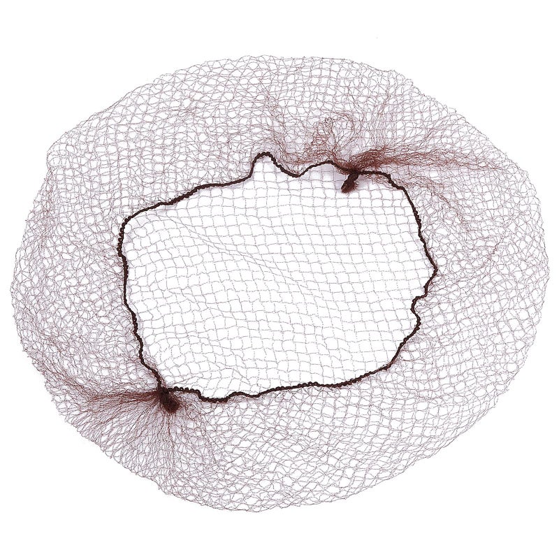 Shappy 200 Pcs Brown Hair Nets for Women 20 Inch Bun Invisible Edge Mesh Wig Nets for Food Service Dancer Cooking WigsBrown