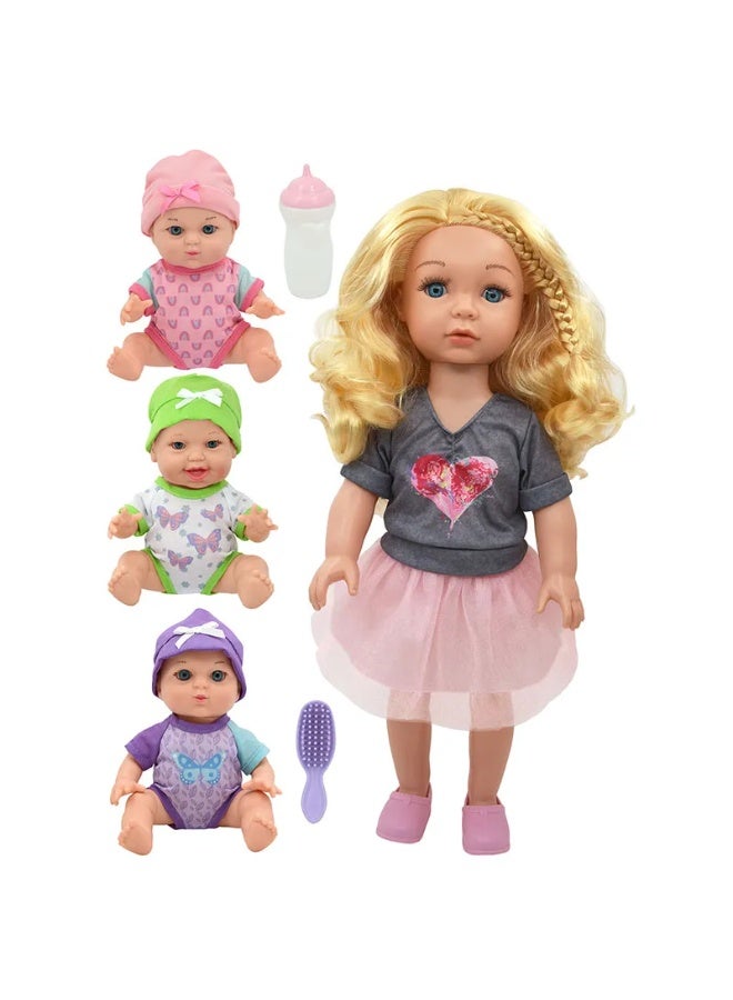 Baby Maziuna The Busy Baby Sitter 18 & 8-Inch BM9010 - Image 2