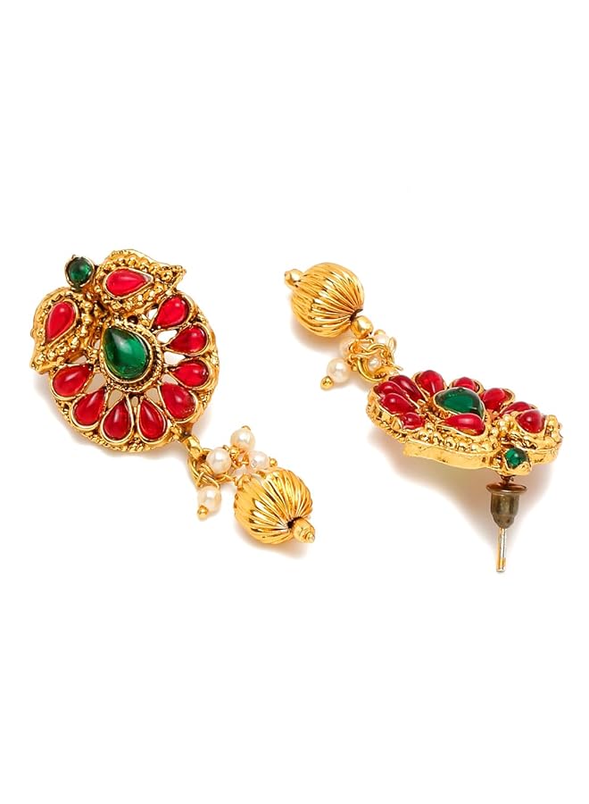 YouBella Jewelery For Women Gold Plated Pearl Necklace Jewelery Set For Women And Girls Ybnk_50593 - Image 5